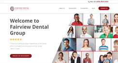 Desktop Screenshot of fairviewdentalcare.com